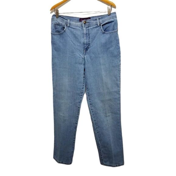 GLORIA Vanderbilt Denim Jeans Light Wash Light Wash Size 14 Work Wear - Picture 1 of 12